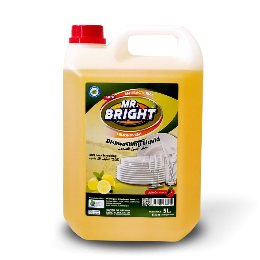 Dishwash Liquid with Lemon Scent 5 Liter