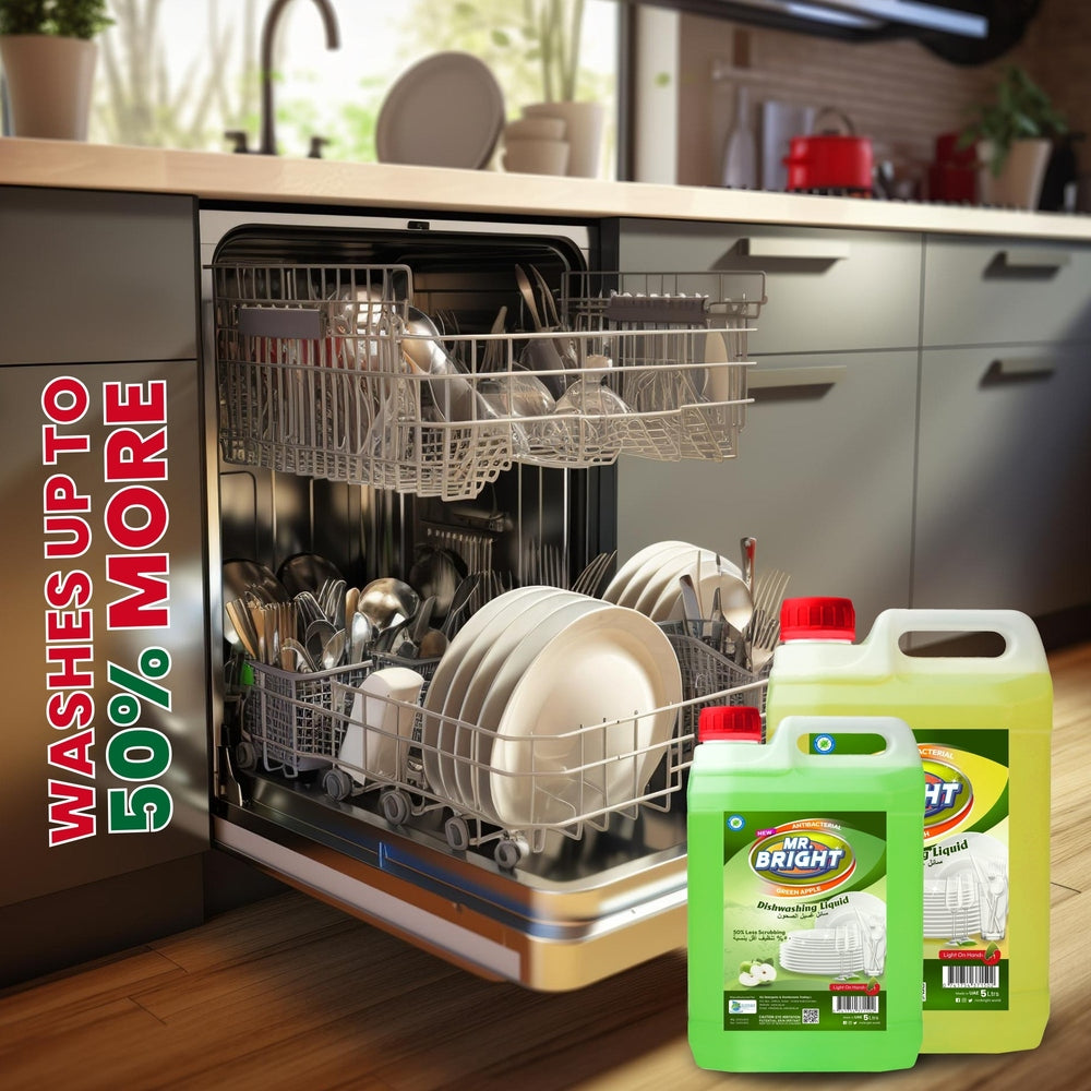 Dishwash Liquid with Green Apple 5 Liter