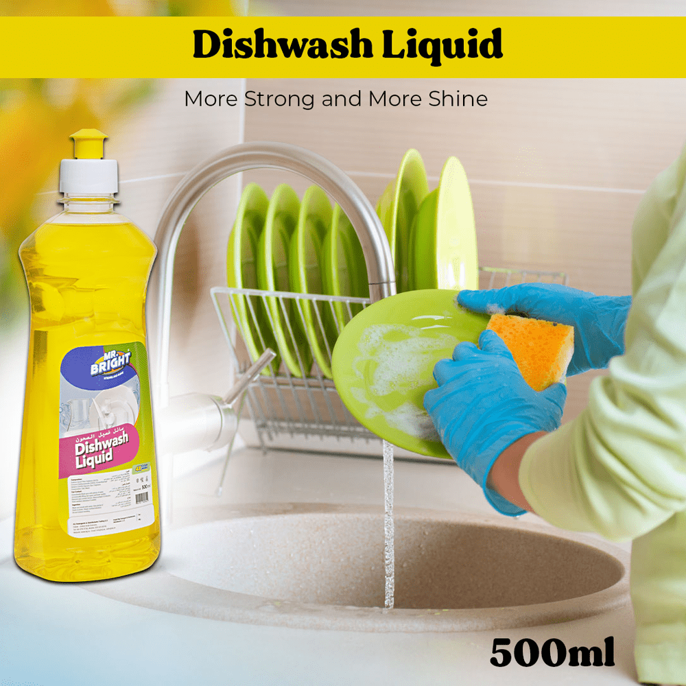 Dishwash Liquid with Lemon Scent 500ML